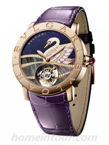 宝格丽BBLP37SDGLTB女表BVLGARI系列-紫色表带/表径37mm