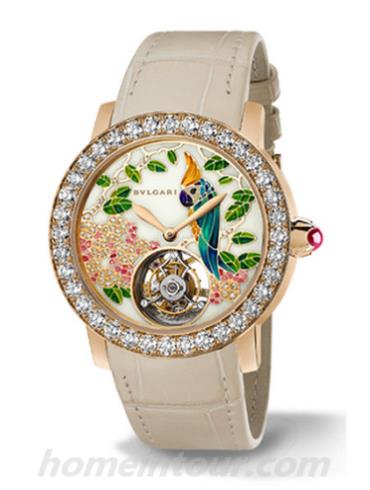 宝格丽BBLP37PDGDLTB女表BVLGARI系列-米色表带/表径37mm