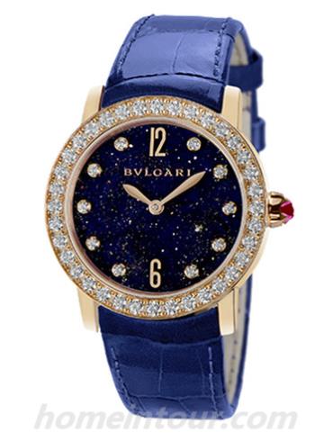 宝格丽BBLP33AGDL_10女表BVLGARI系列-蓝色表带/表径33mm