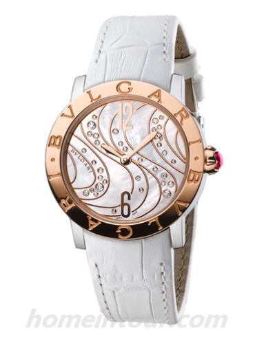 宝格丽BBL33WCDSPGL女表BVLGARI系列-白色表带/表径33mm