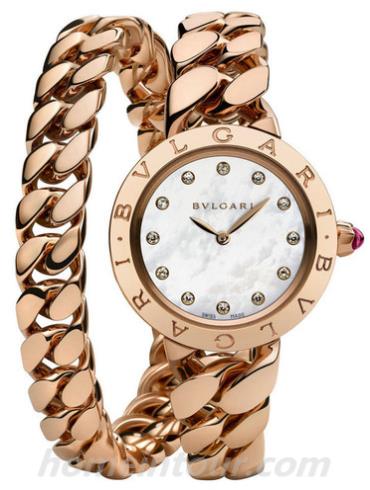 宝格丽BBCP31WGG.2T_12女表BVLGARI系列-金色表带/表径31mm
