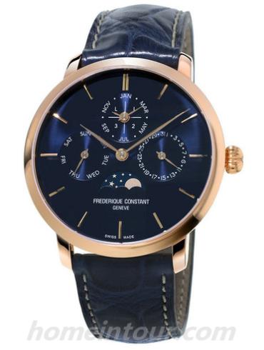 康斯登FC-775N4S4男表Manufacture系列-蓝色表带/表径42mm