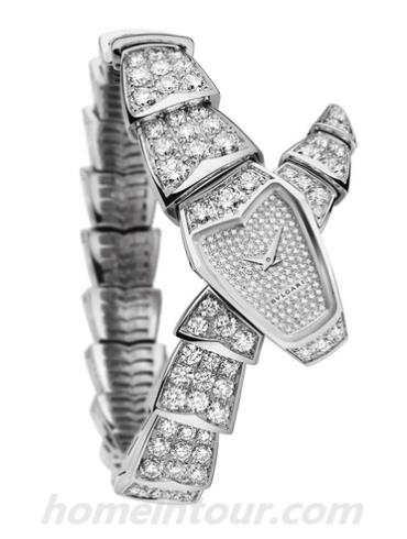 宝格丽SPW26D2GD2GD2女表SERPENTI系列-银色表带/表径26mm