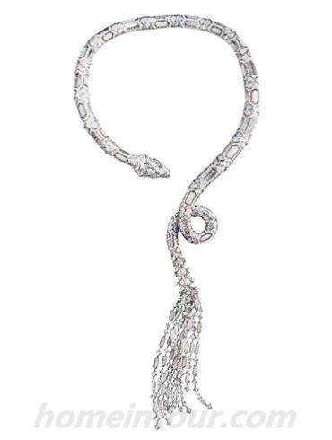 宝格丽SPW40D2GD2E.2T女表SERPENTI系列-银色/绿色表带/表径40mm