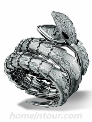 宝格丽SPW40D1GD2D1.2T女表SERPENTI系列-银色表带/表径40mm