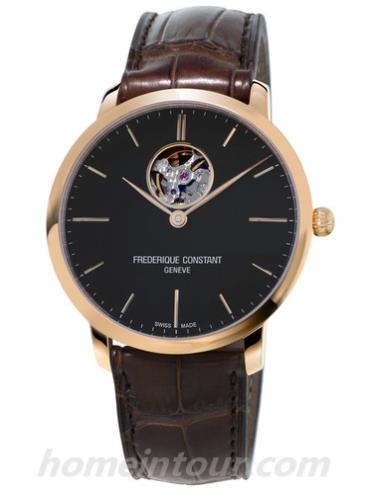 康斯登FC-312G4S4男表超薄迷你女装系列-棕色表带/表径40mm