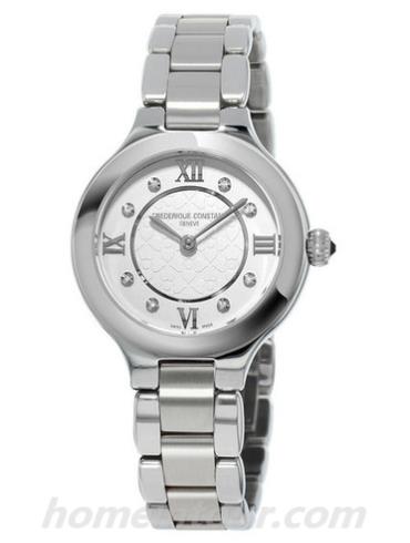 康斯登FC-200WHD1ER36B女表天悦系列-银色表带/表径28mm