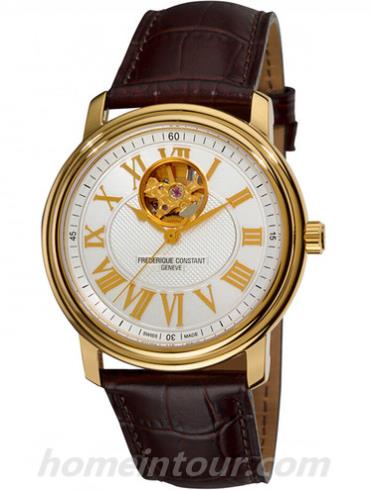 康斯登FC-310NM4P5男表百年经典系列-深棕色表带/表径30mm