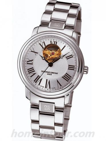 康斯登FC-310M3P6B男表百年经典系列-银色表带/表径38mm