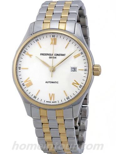 康斯登FC-303WN5B3B男表焯见自动 Index Automatic系列-间金色表带/表径40mm