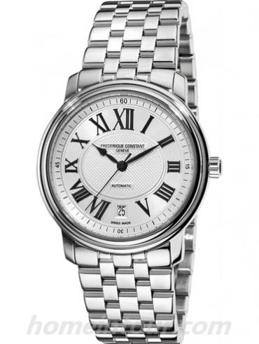 康斯登FC-303NM4P6B2男表百年经典系列-银色表带/表径40mm