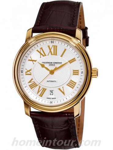 康斯登FC-303NM4P5男表百年经典系列-深棕色表带/表径40mm