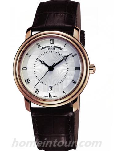 康斯登FC-303CH4P4男表百年经典系列-深棕色表带/表径30mm