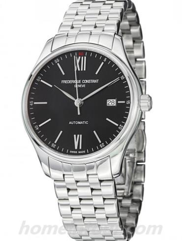 康斯登FC-303BN5B6B男表焯见自动 Index Automatic系列-银色表带/表径40mm