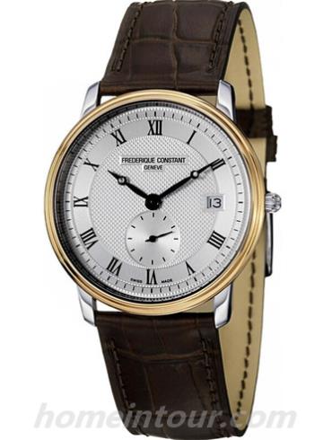 康斯登FC-245M4SZ7男表超薄迷你女装系列-黑色表带/表径37mm