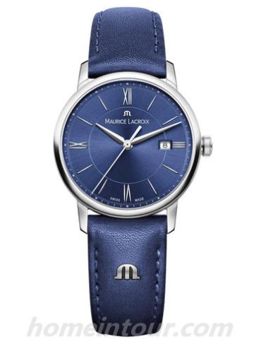 艾美EL1094-SS001-410-1女表Eliros系列-蓝色表带/表径30mm