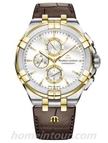 艾美AI1018-PVY11-132-1女表Aikon系列-棕色表带/表径44mm