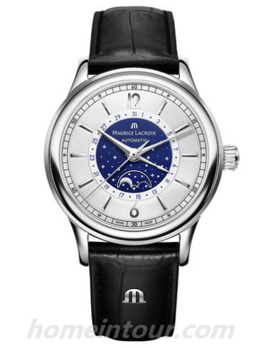 艾美LC6168-SS001-122-1男表典雅系列-黑色表带/表径40mm