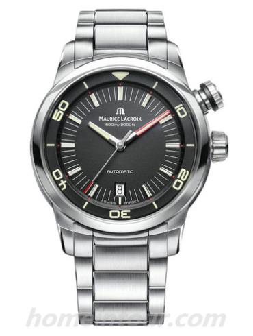 艾美 PT6248-SS002-330-1男表奔涛系列-银色表带/表径43mm