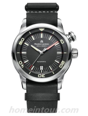 艾美PT6248-SS001-330-1男表奔涛系列-黑色表带/表径43mm