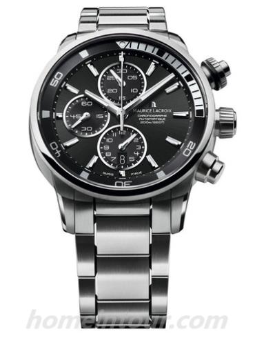 艾美PT6008-SS002-330-1男表奔涛系列-银色表带/表径43mm