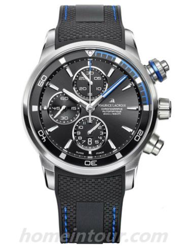 艾美PT6008-SS001-331-1男表奔涛系列-黑色表带/表径43mm