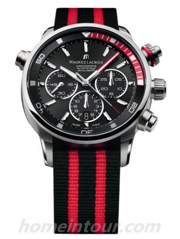 艾美PT6018-SS002-330-1red男表奔涛系列-黑色/红色表带/表径43mm