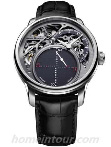 艾美MP6558-SS001-095-1男表匠心系列-黑色表带/表径43mm