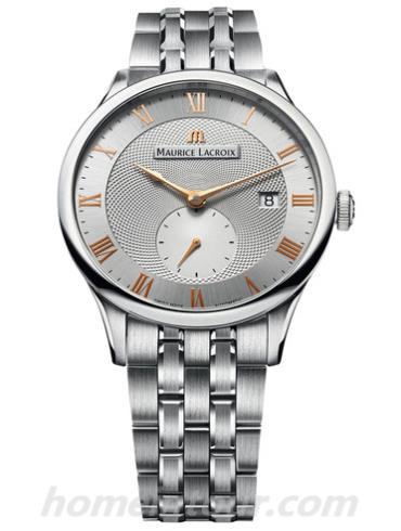 艾美MP6907-SS002-111男表匠心系列-银色表带/表径40mm