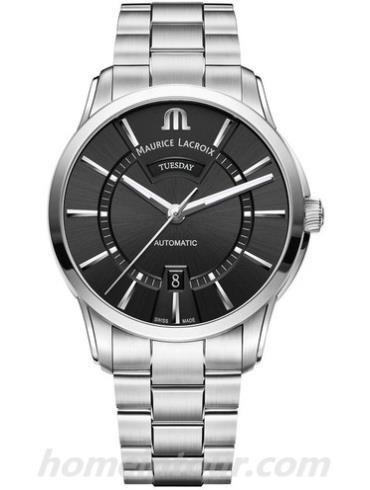 艾美PT6358_SS002_330_1男表奔涛系列-银色表带/表径41mm