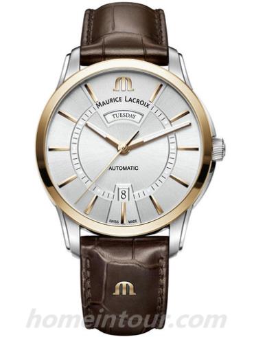 艾美PT6358_PS101_130_1男表奔涛系列-棕色表带/表径41mm