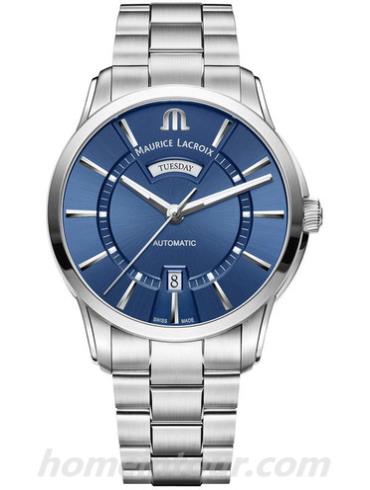 艾美PT6358_SS002_430_1男表奔涛系列-银色表带/表径41mm