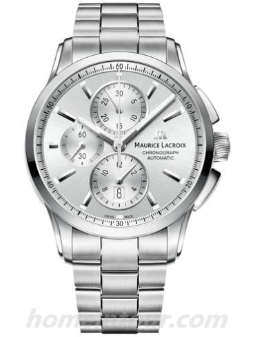 艾美PT6388_SS002_130_1男表奔涛系列-银色表带/表径43mm