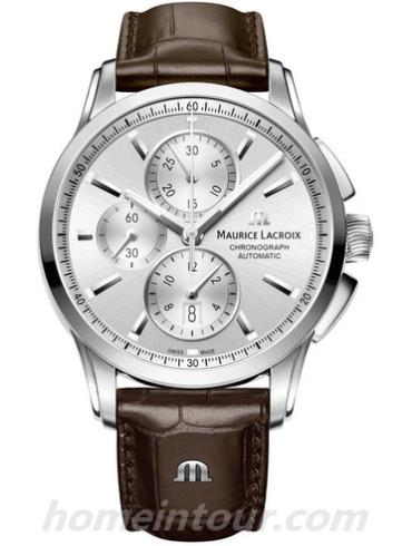 艾美PT6388_SS001_130_1男表奔涛系列-棕色表带/表径43mm