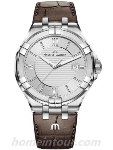 艾美AI1008_SS001_130_1男表Aikon系列-深棕色表带/表径42mm