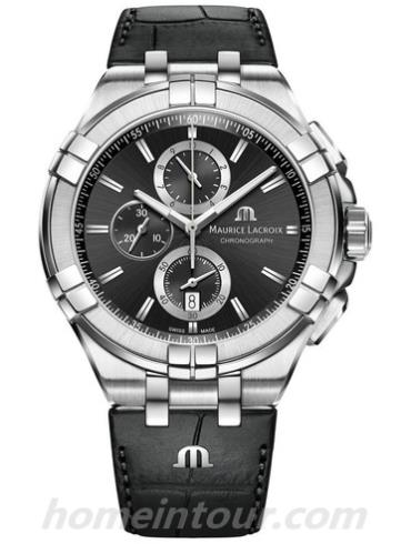 艾美AI1018_SS001_330_1男表Aikon系列-黑色表带/表径44mm