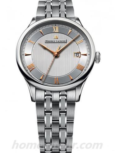 艾美MP6407-SS002-110男表典雅系列-银色表带/表径38mm