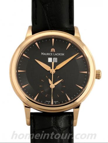 艾美LC6038-PG101-330男表典雅系列-黑色表带/表径38mm