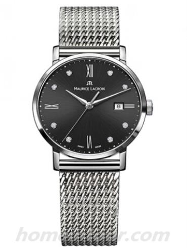 艾美EL1084-SS002-350女表Eliros系列-银色表带/表径30mm