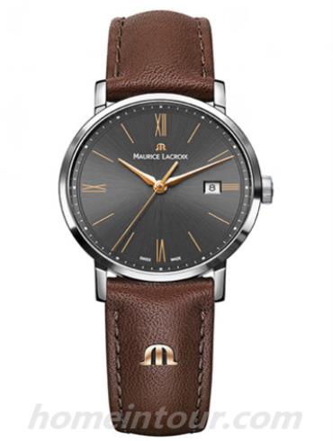 艾美EL1084-SS001-813女表Eliros系列-棕色表带/表径30mm