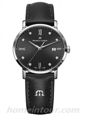 艾美EL1084-SS001-350女表Eliros系列-黑色表带/表径30mm