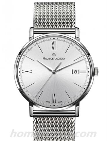 艾美EL1087-SS002-112男表Eliros系列-银色表带/表径38mm