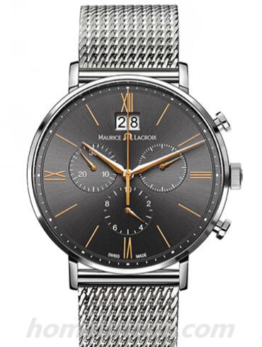 艾美EL1088-SS002-812男表Eliros系列-银色表带/表径40mm