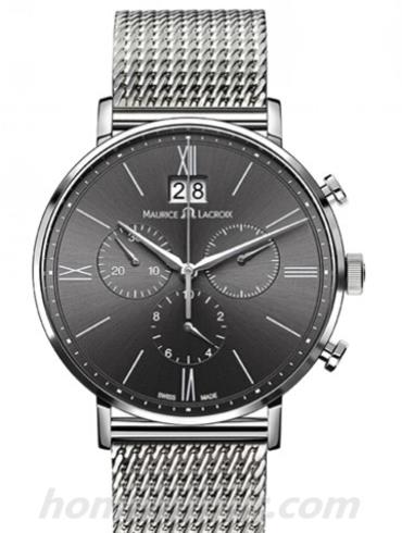 艾美EL1088-SS002-811男表Eliros系列-银色表带/表径40mm