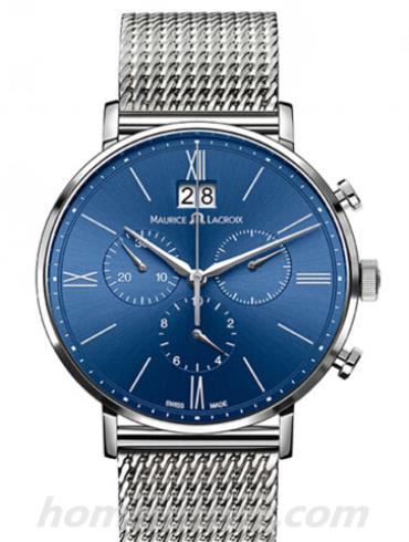 艾美EL1088-SS002-410男表Eliros系列-银色表带/表径40mm