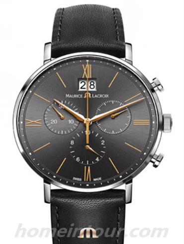 艾美EL1088-SS001-812男表Eliros系列-黑色表带/表径40mm