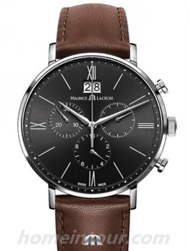 艾美EL1088-SS001-311男表Eliros系列-棕色表带/表径40mm