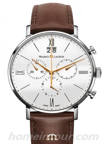 艾美EL1088-SS001-112男表Eliros系列-棕色表带/表径40mm