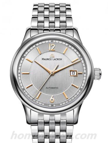 艾美LC6098-SS002-121男表典雅系列-银色表带/表径40mm