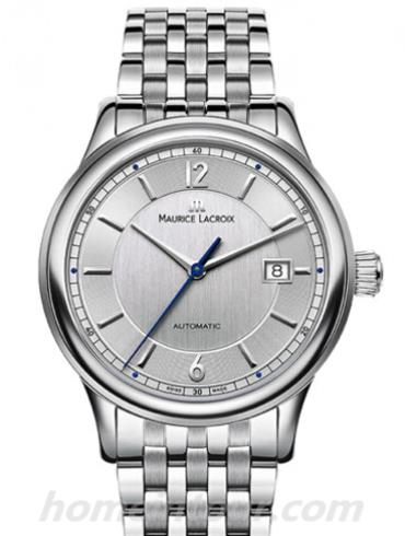 艾美LC6098-SS002-120男表典雅系列-银色表带/表径40mm